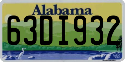 AL license plate 63DI932