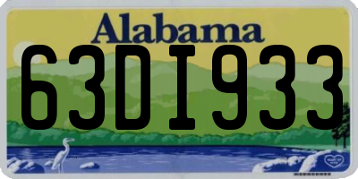 AL license plate 63DI933