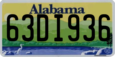 AL license plate 63DI936