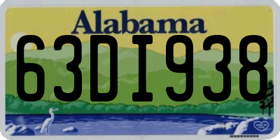 AL license plate 63DI938