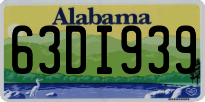 AL license plate 63DI939