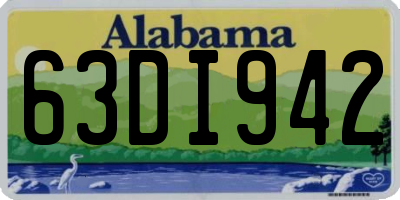 AL license plate 63DI942