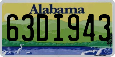 AL license plate 63DI943