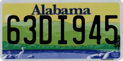 AL license plate 63DI945