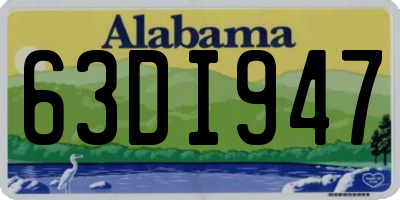 AL license plate 63DI947