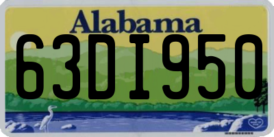 AL license plate 63DI950