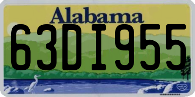 AL license plate 63DI955