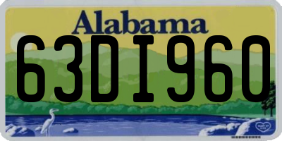 AL license plate 63DI960