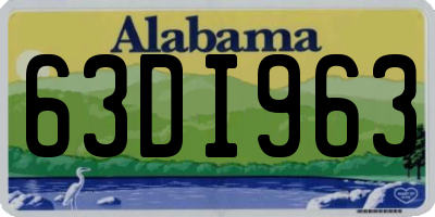 AL license plate 63DI963
