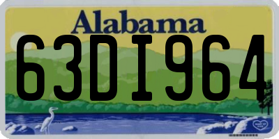 AL license plate 63DI964
