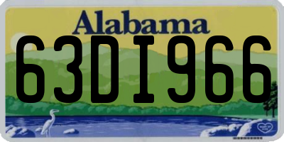 AL license plate 63DI966
