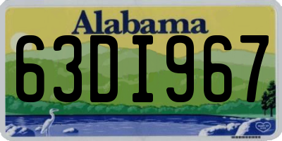 AL license plate 63DI967