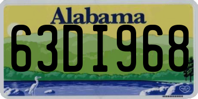 AL license plate 63DI968