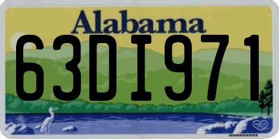 AL license plate 63DI971