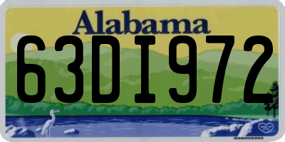 AL license plate 63DI972
