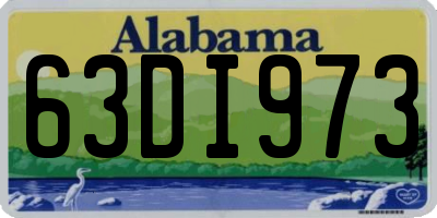 AL license plate 63DI973