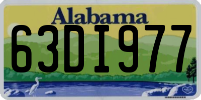 AL license plate 63DI977