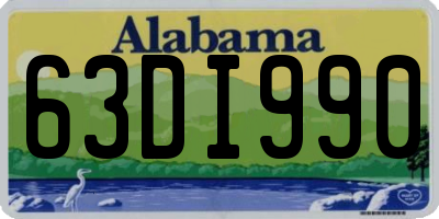 AL license plate 63DI990