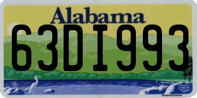 AL license plate 63DI993
