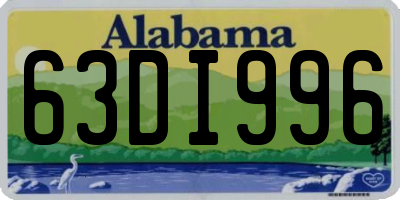 AL license plate 63DI996