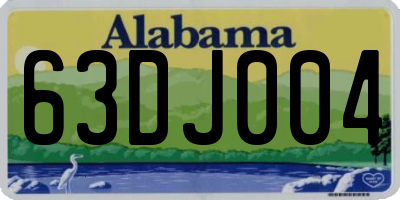 AL license plate 63DJ004