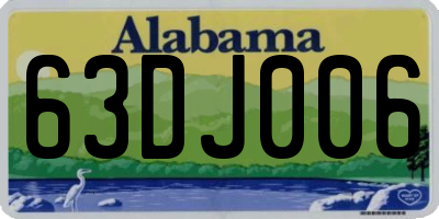 AL license plate 63DJ006