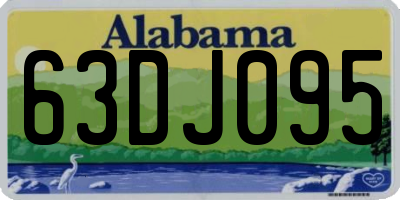 AL license plate 63DJ095
