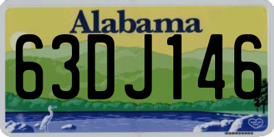 AL license plate 63DJ146