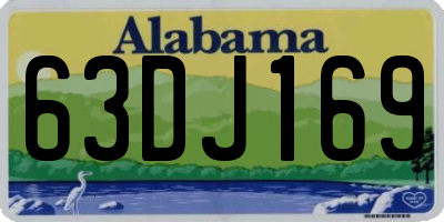 AL license plate 63DJ169