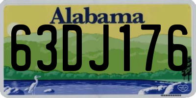 AL license plate 63DJ176