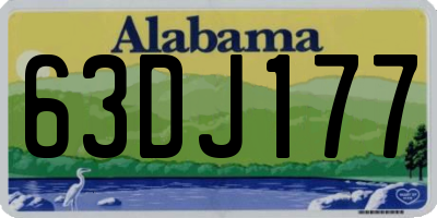 AL license plate 63DJ177