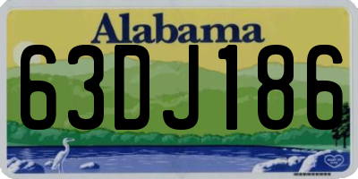 AL license plate 63DJ186