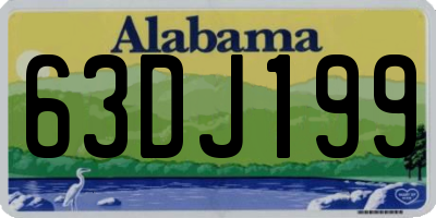 AL license plate 63DJ199