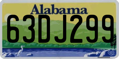 AL license plate 63DJ299