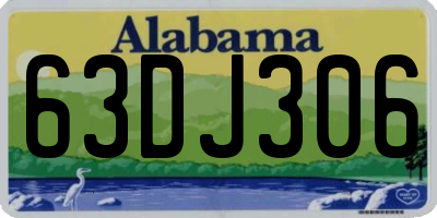 AL license plate 63DJ306