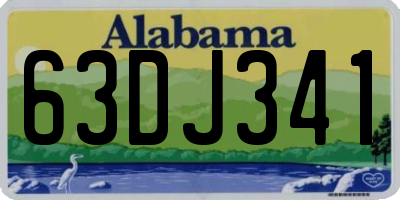 AL license plate 63DJ341