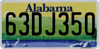 AL license plate 63DJ350