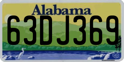 AL license plate 63DJ369