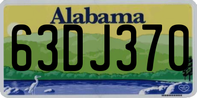 AL license plate 63DJ370