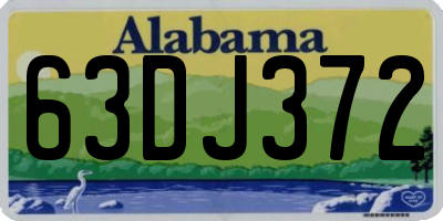 AL license plate 63DJ372