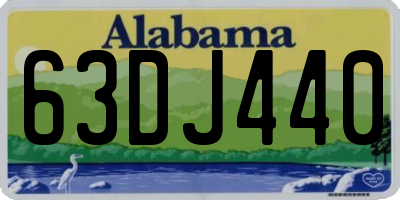 AL license plate 63DJ440