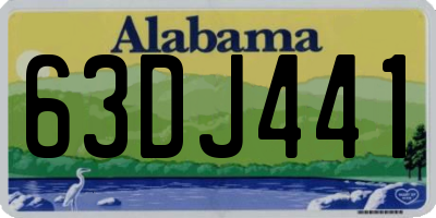 AL license plate 63DJ441
