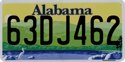 AL license plate 63DJ462