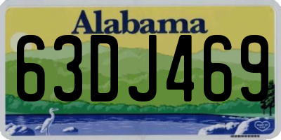 AL license plate 63DJ469