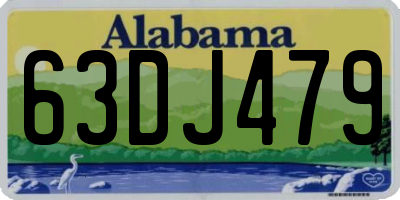 AL license plate 63DJ479