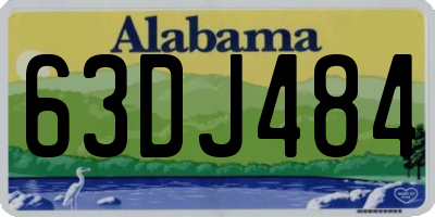 AL license plate 63DJ484