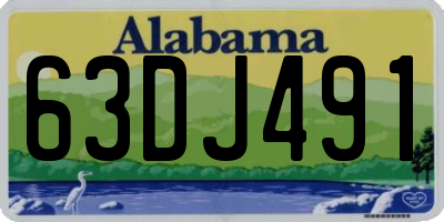 AL license plate 63DJ491
