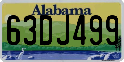 AL license plate 63DJ499