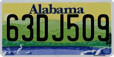 AL license plate 63DJ509