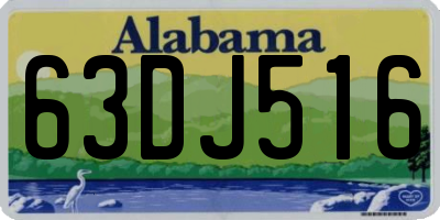 AL license plate 63DJ516